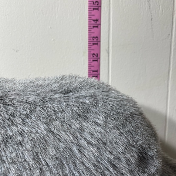 Homemade Gray Dog Artisan Crafted Firm Standing 15 Inch Tall Puppy Floppy Ears - Picture 8 of 12